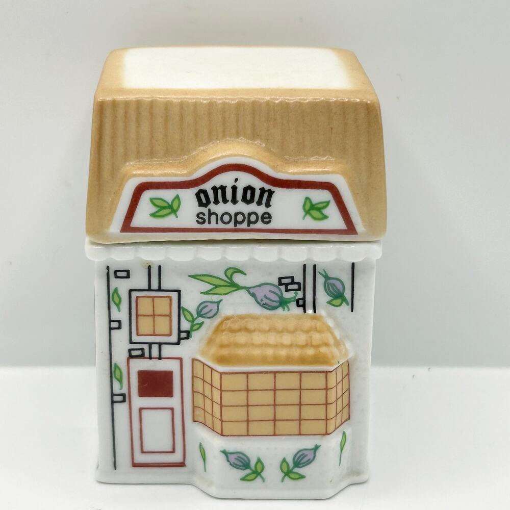 EPI International 1990 Spice Market Collection Onion Porcelain Spice Jar VNTG